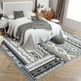 thumbnail image 1 of Hasoo Washable 6' x 9' Rugs Abstract Geometric Area Rug for Living Room Bedroom Soft Patchwork Carpet, Gray, 1 of 6