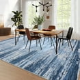 thumbnail image 1 of Hasoo Washable 9' x 12' Area Rug for Dining Room Indoor Modern Rug Non-shedding, Blue, 1 of 7
