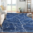 thumbnail image 1 of Hasoo Washable Area Rug 4' x 6' Messy Branch Rugs for Living Room Non-Slip Accent Carpet Blue, 1 of 5