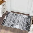 thumbnail image 1 of Hasoo Washable Area Rugs 2' x 3' Non-Slip Door Mat Boho Accent Throw Indoor Floor Carpets Gray, 1 of 5