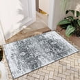 thumbnail image 1 of Hasoo Washable Area Rugs 2' x 3' Small Printed Rug Non-Slip Throw Indoor Floor Carpets Gray, 1 of 5