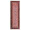 thumbnail image 1 of HOMERRY Washable Bordered Runner Rug for Hallway 2' x 6' Non-Slip Modern Braided Print Accent Indoor Carpet, Pink, 1 of 5