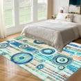 thumbnail image 1 of Hasoo Washable Large 10' x 13' Abstract Area Rug for Living Room Soft Indoor Carpet, Blue/Green, 1 of 6