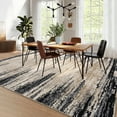 thumbnail image 1 of Hasoo Washable Large 10' x 13' Area Rug for Dining Room Indoor Modern Rug Non-shedding, Black, 1 of 7