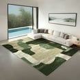 thumbnail image 1 of Hasoo Washable Living Room Area Rug 9x12 Large Modern Abstract Non-Slip Soft Low Pile Indoor Green Carpet, 1 of 6