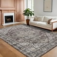 thumbnail image 1 of Hasoo Washable Rug 10' x 13' Rugs for Living Room Vintage Floral Farmhouse Indoor Non Slip Large Carpet for Bedroom, Red, 1 of 6