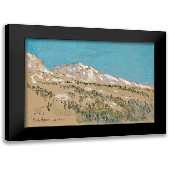 Hassam, Childe 14x11 Black Modern Framed Museum Art Print Titled - Mount Hood-Oregon
