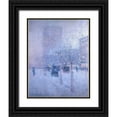 thumbnail image 1 of Hassam, Childe 15x18 Black Ornate Wood Framed with Double Matting Museum Art Print Titled - Late Afternoon-New York-Winter, 1 of 4