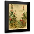 thumbnail image 1 of Hassam, Childe 18x24 Black Modern Framed Museum Art Print Titled - Hollyhocks, 1 of 5