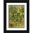 thumbnail image 1 of Hassam, Childe 18x24 Black Ornate Wood Framed with Double Matting Museum Art Print Titled - Larkspurs and Lilies, 1 of 4