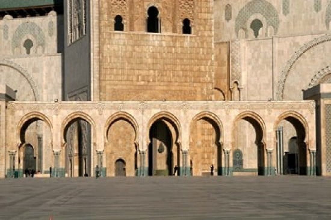 Hassan II Mosque Casablanca Morocco North Africa Canvas Art - Kymri Wilt DanitaDelimont (34 x 23)