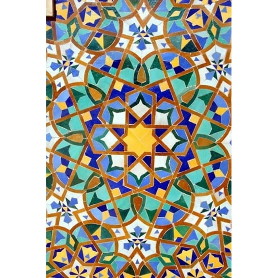 Hassan II Mosque Mosaic Detail, Casablanca, Morocco Poster Print by Kymri Wilt (23 x 34)