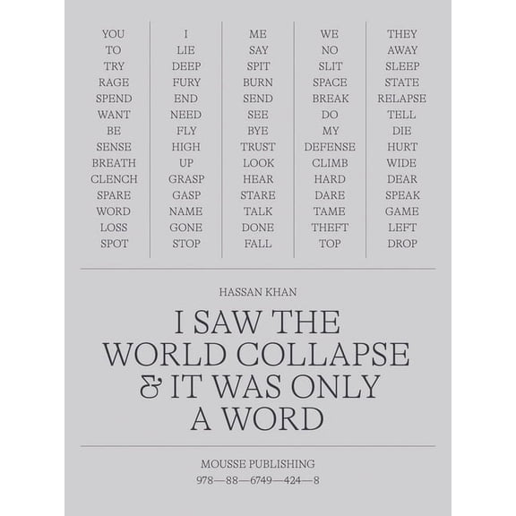 Hassan Khan: I Saw the World Collapse & It Was Only a Word, (Paperback)