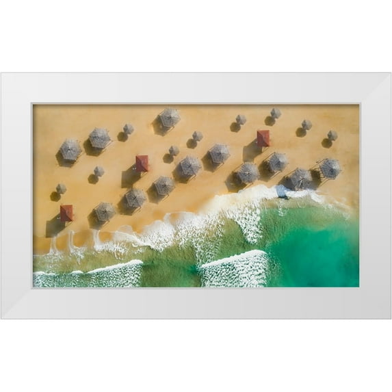 Hassan, Wisam 32x20 White Modern Wood Framed Museum Art Print Titled - Am:Pm