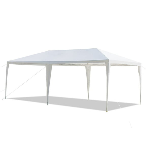 Hassch 10' x 20' Tent, Outdoor Event Shelter, Gazebo Canopy for Party, Wedding, BBQ, Picnic, White
