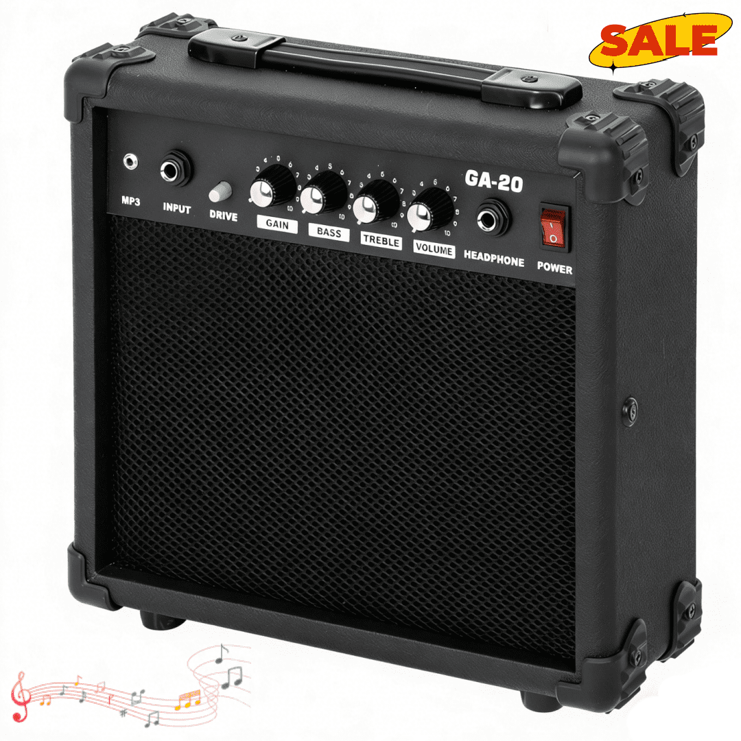 Hassch 20W Electric Guitar Amplifier, Small Portable Practice AMP, Black