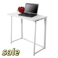 thumbnail image 1 of Hassch 32 inch Computer Desk Foldable Table, Laptop Table with Metal Legs for Working Writing Studying, White, 1 of 7
