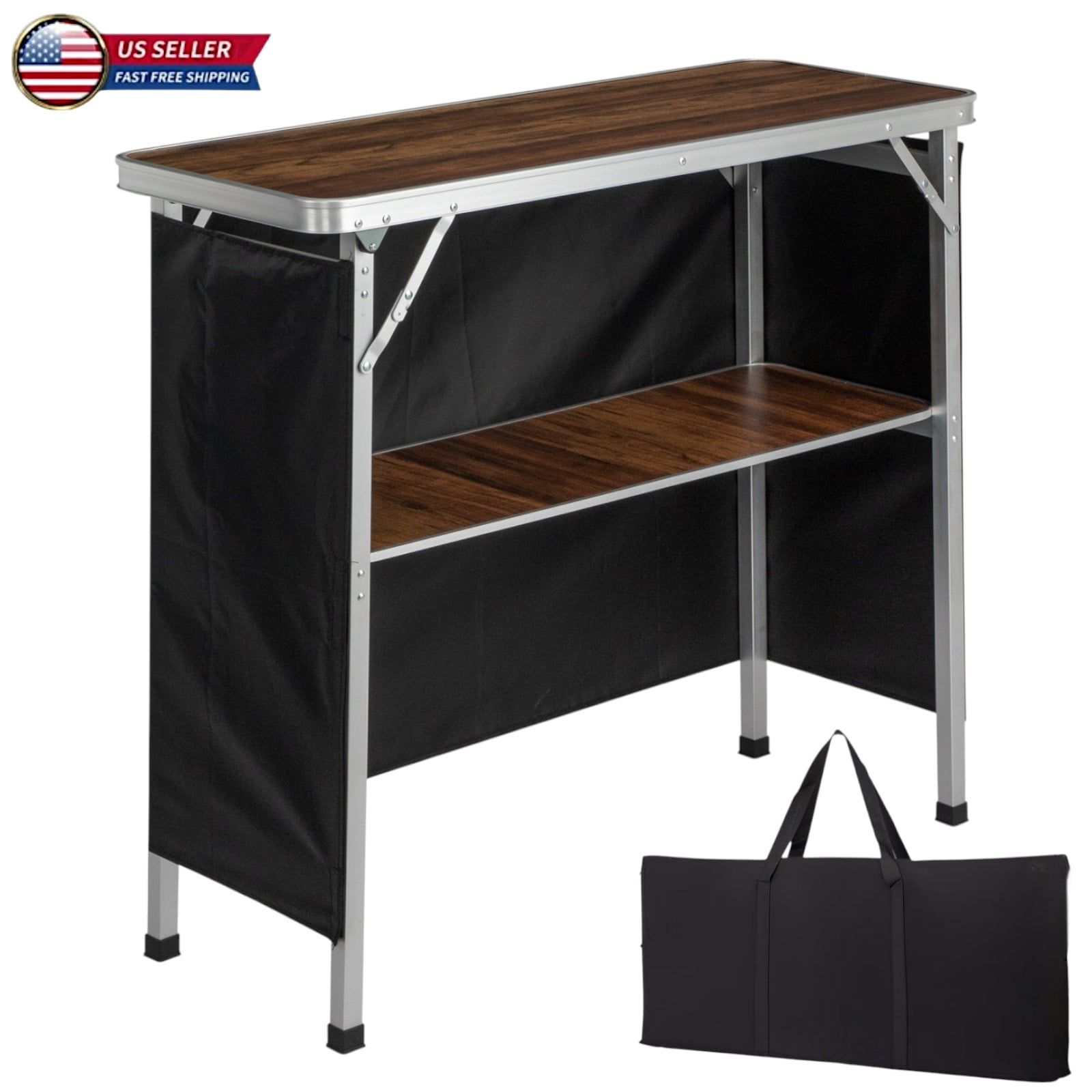 Hassch 39.4" Foldable Pub Table with Carry Bag, Lightweight & Portable — free download