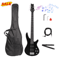 thumbnail image 1 of Hassch 5 String Electric Bass Guitar, Full Size Bass Kit with Bag, Strap, Pick, Connector and Wrench Tool, Black, 1 of 9