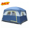 thumbnail image 1 of Hassch 6 Person Tent for Camping, Waterproof Easy Setup Tent with Carrying Bag, Portable Family Tent for Outdoor Hiking, Blue & Yellow, 1 of 10