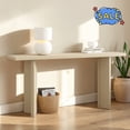 thumbnail image 1 of Hassch Console Table, 63" Long Entryway Table, Foyer Table for Hallway, Living Room, Easy Assembly, Beige, 1 of 8