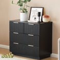 thumbnail image 1 of Hassch Dresser with 4 Drawers, Closet Organizer for Living Room, Entryway, Home Office, 26.38"H, Black, 1 of 7