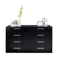 thumbnail image 1 of Hassch Dresser with 8 Drawers, Chest of Drawers, Clothing Storage Organizer for Bedroom, Living Room, Hallway, Black, 1 of 10