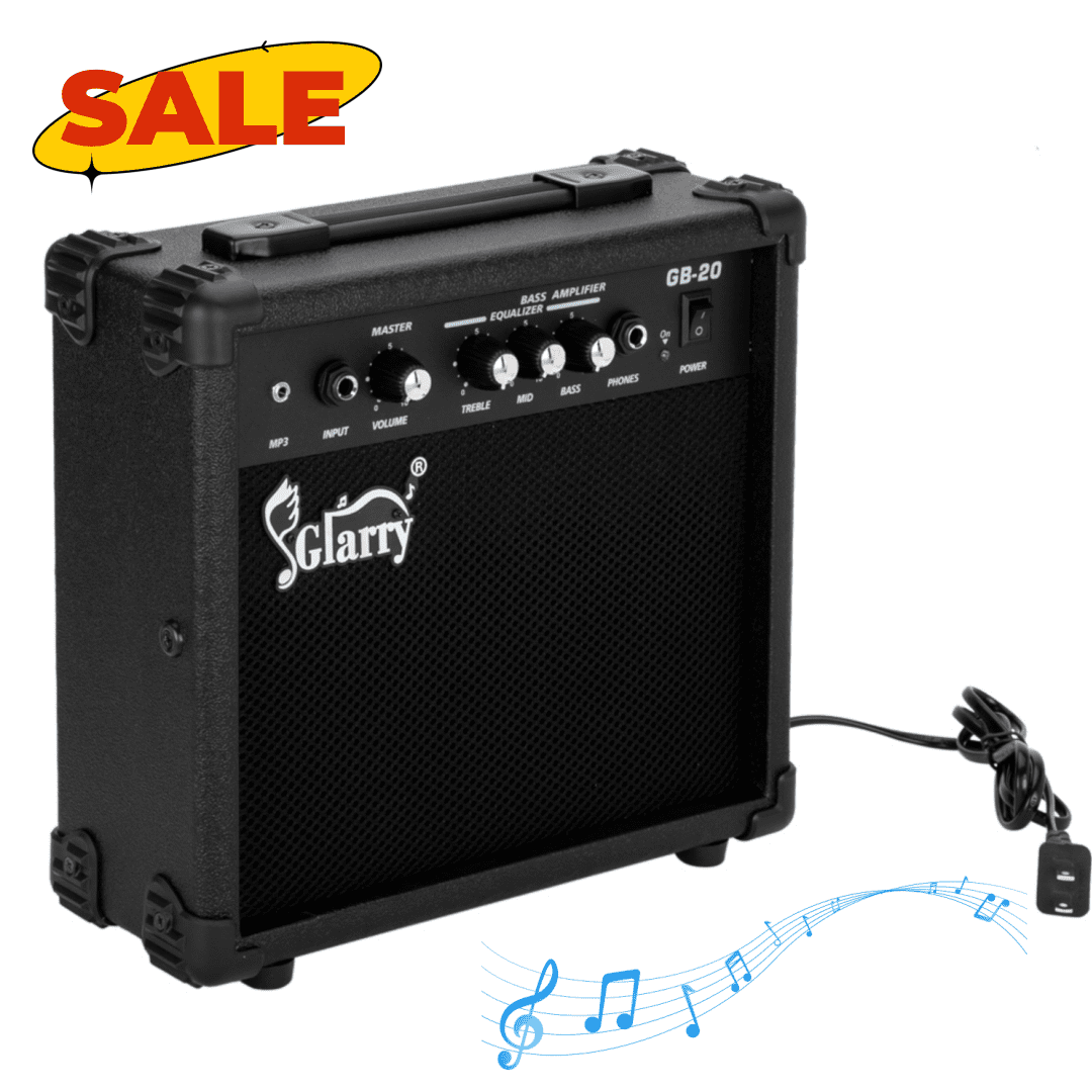Hassch Electric Bass Amplifier, 20W Bass Amp, Black