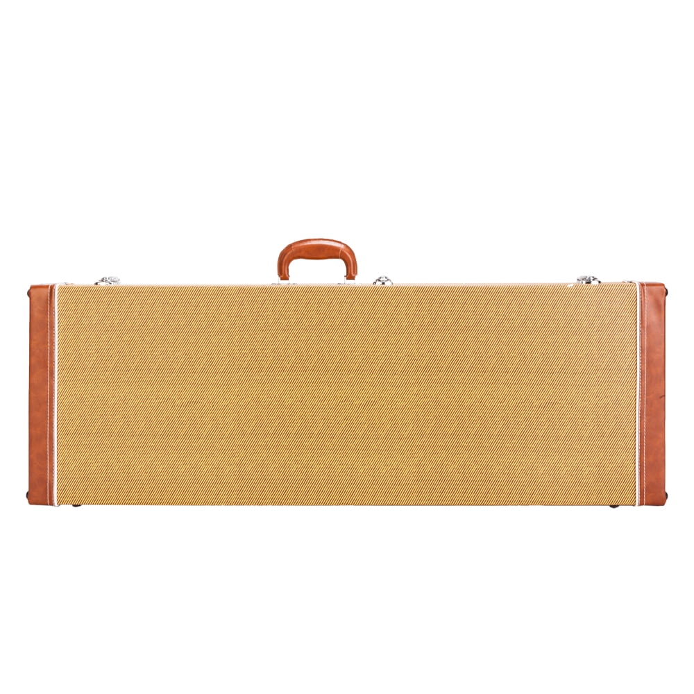Hassch Electric Guitar Square Hard Case High-Grade Guitar Case Flat Surface, Yellow
