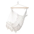 thumbnail image 1 of Hassch Hammock Chair for Indoor & Outdoor, Hanging Rope Swing Chair for Bedroom, Balcony, Garden, Patio, Poolside, Backyard, Beige, 1 of 8