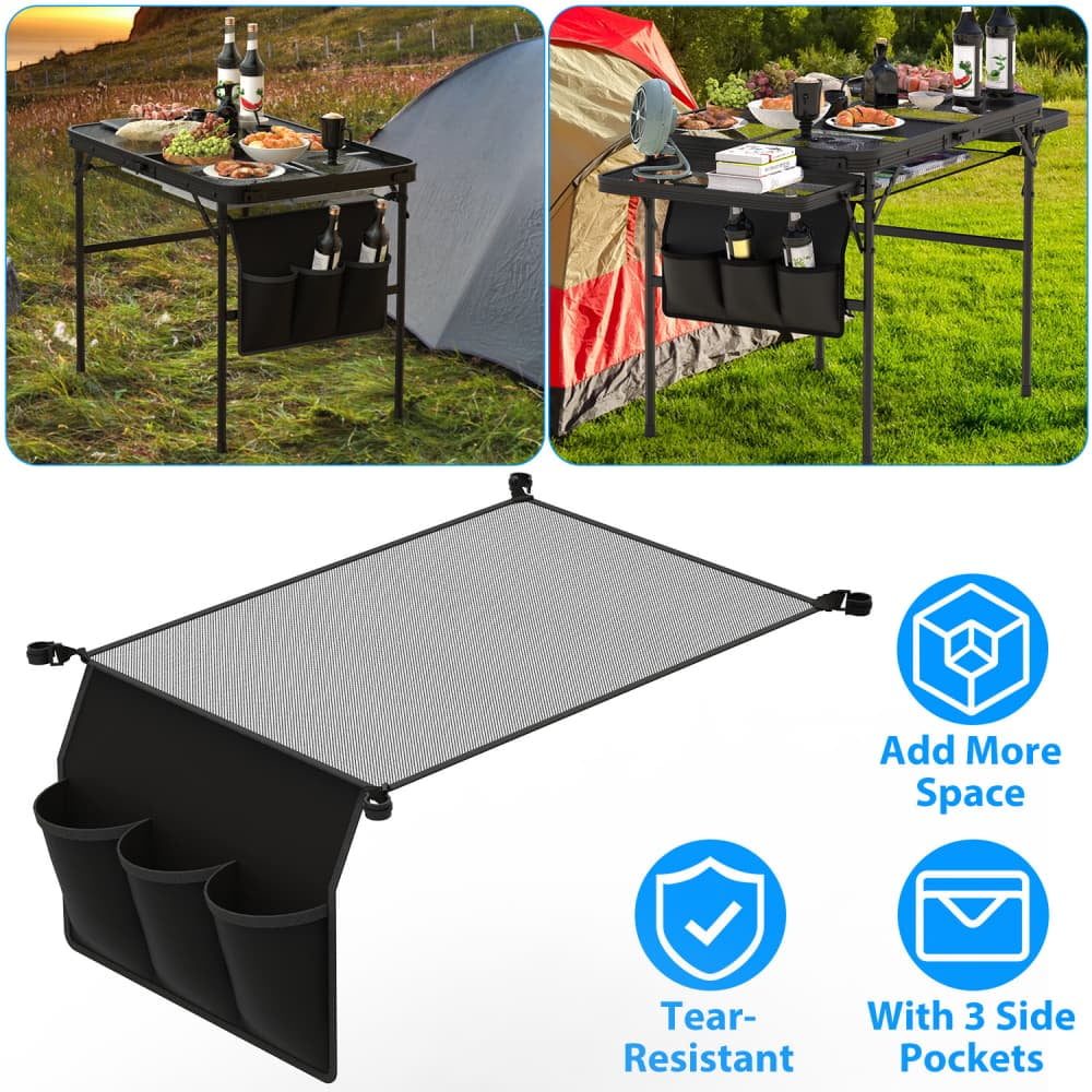 Hassch Hanging Storage Net for 35x23 inch Under Camping Table, Portable ...