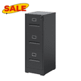 thumbnail image 1 of Hassch Metal File Cabinet with Lock and 3 Drawers for Home Office, Vertical Filing Cabinet for A4 Legal/Letter Size, Black, 1 of 8