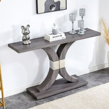 Tribesigns Rustic 55 inches Long Console Table, Farmhouse Entryway with ...