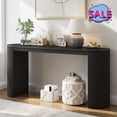 thumbnail image 1 of Hassch Modern Console Table, 59.2" Simple Entryway Table for Living Room, Hallway, Foyer, Easy Assembly, Black, 1 of 9