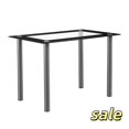thumbnail image 1 of Hassch Modern Dining Table, Rectangular Table with Tempered Glass Tabletop & Metal Legs, Kitchen Table for Home Living Room, Black, 1 of 6