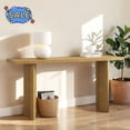 thumbnail image 1 of Hassch Narrow Console Table, 63" Entryway Table, Sofa Table for Hallway, Foyer, Living Room, Natural, 1 of 9