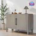 thumbnail image 1 of Hassch Sideboard Buffet, 47.2" Storage Cabinet with 2 Doors, Coffee Bar Cabinet, Accent Cabinet for Entryway, Hallway, Kitchen, Dining Room, Gray, 1 of 10