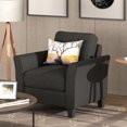 thumbnail image 1 of Hassch Single Sofa Fabric Armchair for Living Room Home Relax, Black (Not Included the Pillow), 1 of 10