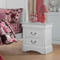 thumbnail image 1 of Hassch Wooden Nightstand with 2 Storage Drawers Mid-Century Accent Bedside Table for Bedroom Living Room, White, 1 of 4