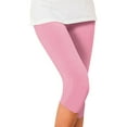 thumbnail image 1 of Hassda Clearance! Capri Yoga Pants For Women Leggings For Women Plus Size High Waisted Yoga Cropped Trousers 2025 Summer Gym Pants Womens Capris For Summer Clearance Pink XXXL, 1 of 8
