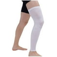 thumbnail image 1 of Women's & Men's Compression Leg Sleeves, Calf Tibia Support Sleeve for Running, Cycling, Basketball, Sports & Workout, High Elasticity Silicone Grip - White, 1 of 5