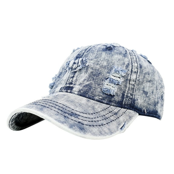 Hassda Clearance! Men Ladies Hat Fashion Baseball Cap Denim Buckle Outdoor Sunscreen Sunshade Hat Sky Blue One Size Overstock Items Clearance All Prime