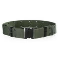 thumbnail image 1 of Hassda Clearance! Men's Outdoor Sports Military Tactical Nylon Waistband Canvas Web Belt Dazzling Army Green One Size Overstock Items Clearance All Prime, 1 of 3