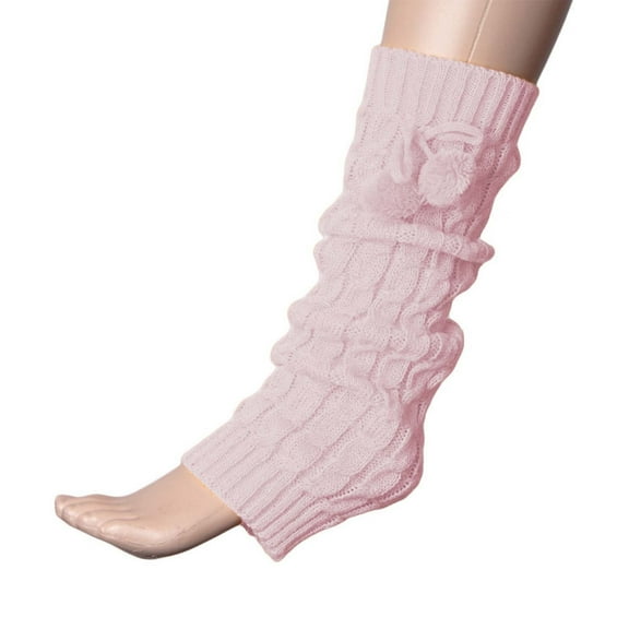 Hassda Clearance! Women's Fashionable Solid Color Comfortable Socks Autumn And Winter Warm Socks Pink One Size Overstock Items Clearance All Prime
