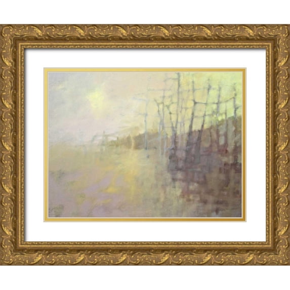 Hassler, Pam 24x19 Gold Ornate Wood Framed with Double Matting Museum Art Print Titled - Sun’s Warmth