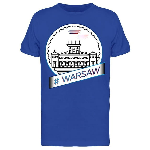 Hastag Warsaw T-Shirt Men -Image by Shutterstock, Male 3X-Large