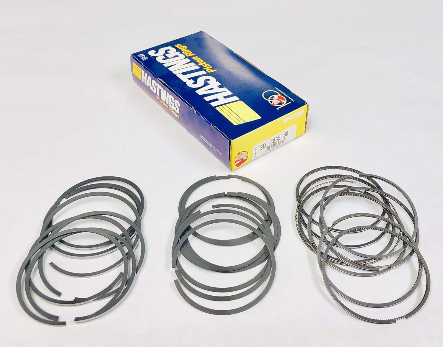 Hastings Pistons Ring set compatible with 19942004 Ford 7.3 7.3L Turbo