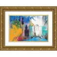 thumbnail image 1 of Hastings, Porter 32x23 Gold Ornate Wood Framed with Double Matting Museum Art Print Titled - Chicago Impression, 1 of 4