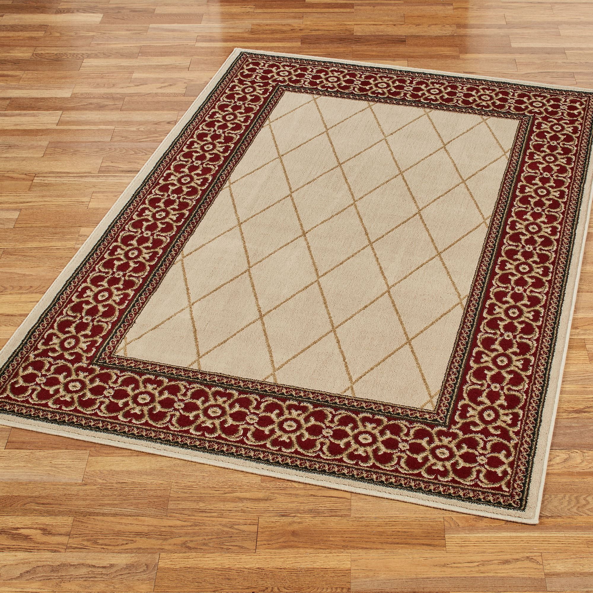 Hastings Traditional Lattice Area Rug 46 x 65 Rectangle