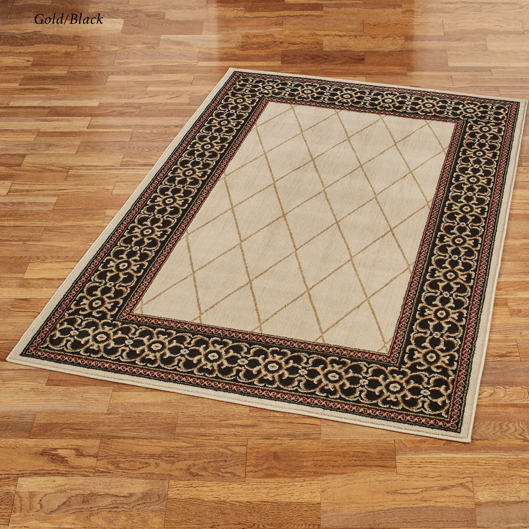 Fixed Area Rug Hastings Traditional Lattice Area Rug 63 x 90 Rectangle - Walmart.com